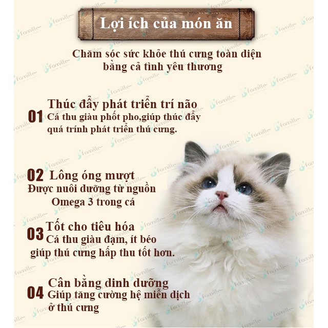 [100% CÁ TƯƠI] Cá Thu Sấy Khô ~ Đồ Ăn Vặt Cho Thú Cưng ~ Snack Dinh Dưỡng Chó Mèo 100gr - JFamille Pet Snack