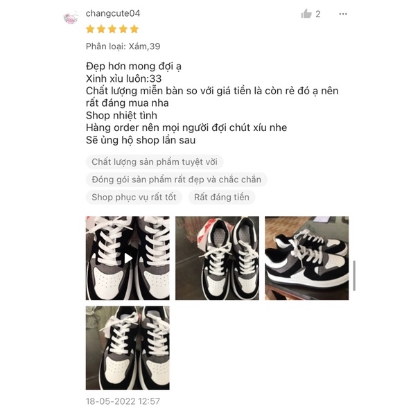 Giày thể thao nữ phong cách Ulzzang phối màu xinh xắn hottrend 2022 naii.order