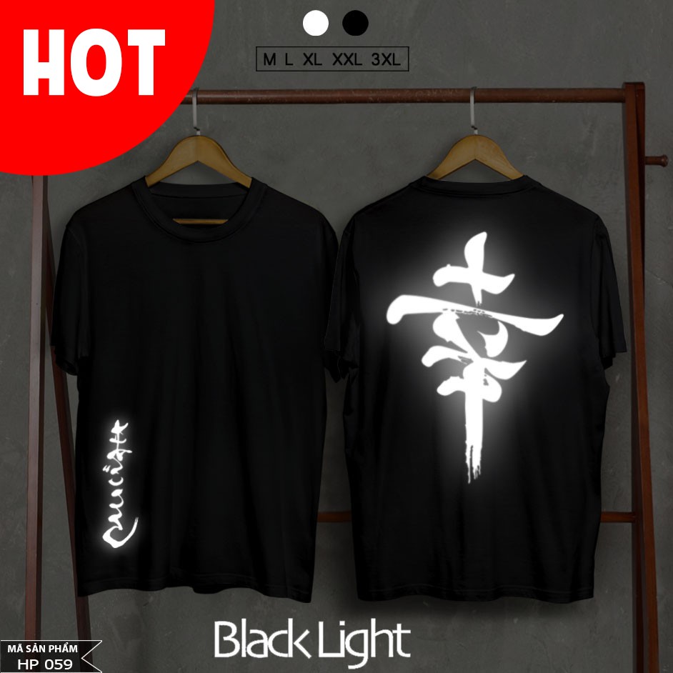 Áo thun unisex in phản quang phong cách Nhật bổn được yêu thích, cực đẹp cực ngầu giá tận xưởng