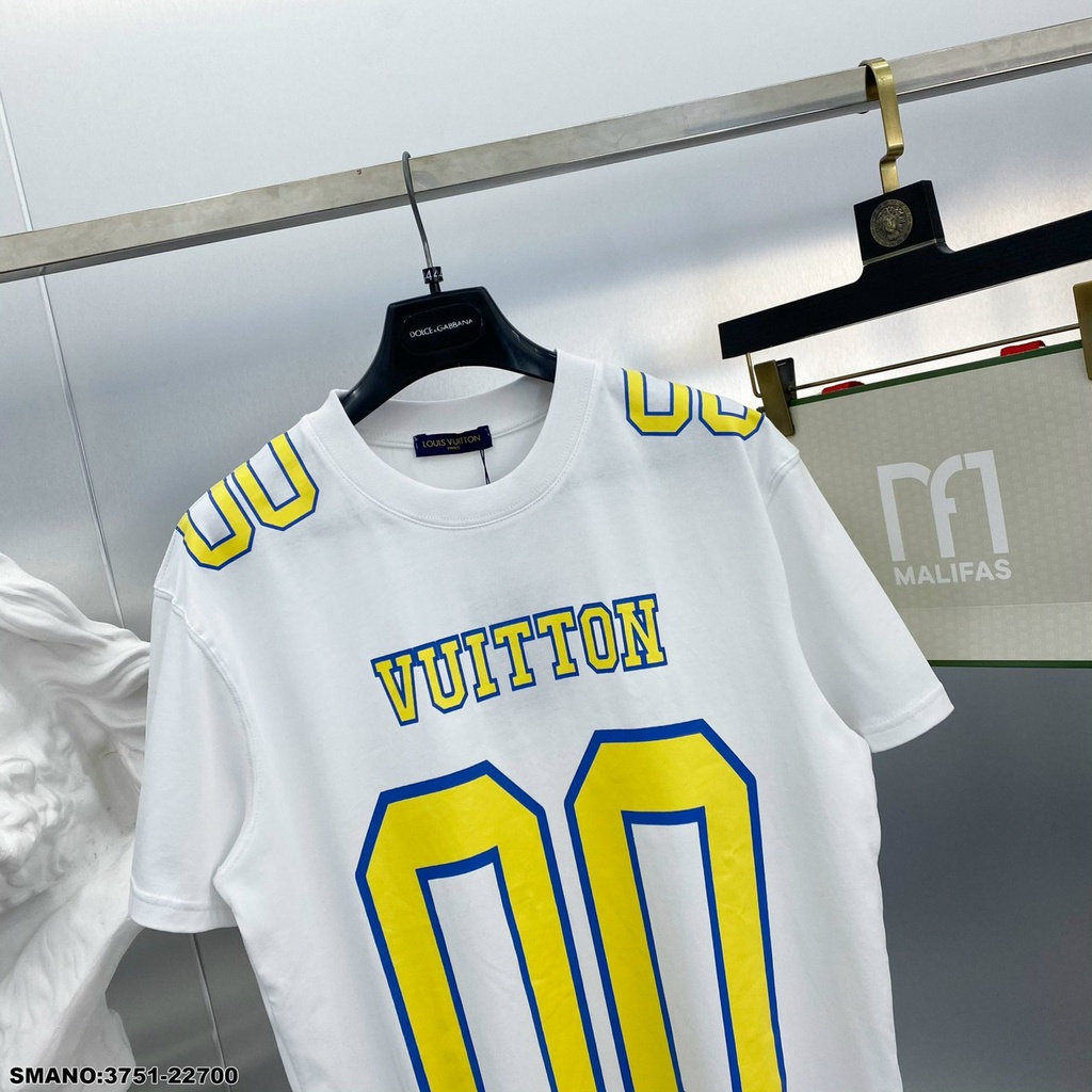 Áo Phông Nam Lv In Họa Tiết Số Trước Ngực Cực Chất - Áo Thun Nam Nữ Lv Chất Cotton Co Dãn Thoáng Mát DT STORE MENWEAR