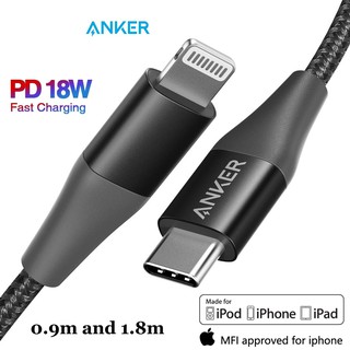 Cáp sạc nhanh pd type c to lightning anker powerline+ ii chính hãng