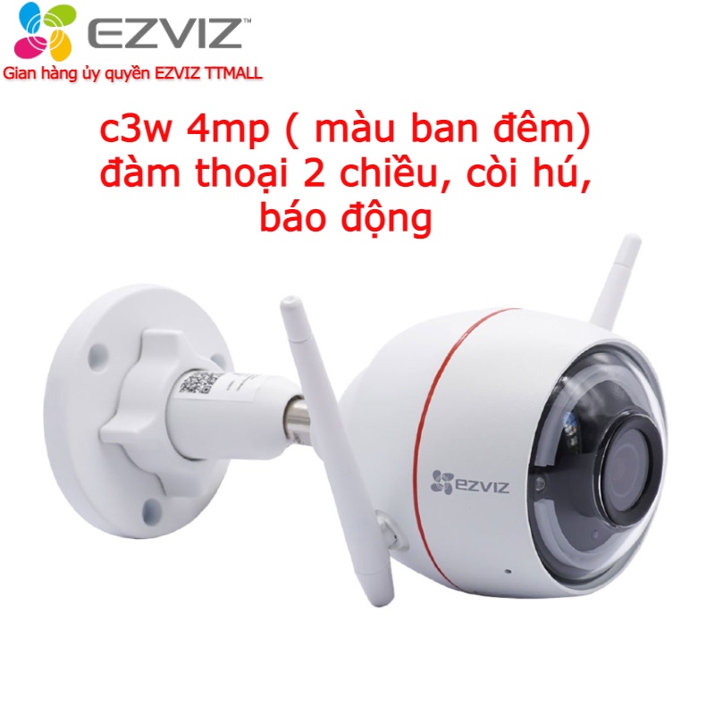Camera ip wifi ezviz c3w pro 4M ban đêm có màu và c3w 2mp -Còi Hú Báo Động