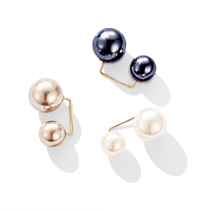 Bộ 3 Ghim Cài Cổ Áo Đính Ngọc Trai Chống Nhiễm Trùng An Toàn Cho Bé Gái