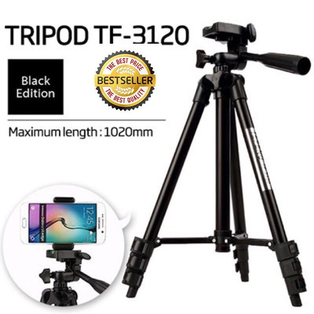 Giá Đỡ Ba Chân Bằng Hợp Kim Nhôm 3120 Cho Điện Thoại Thông Minh / Dslr / Camera / Video