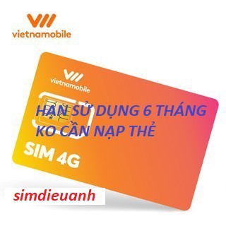 Sim VNMb tạo tài khoản shope,zalo,fb ... hạn 6 tháng ko cần nạp thẻ