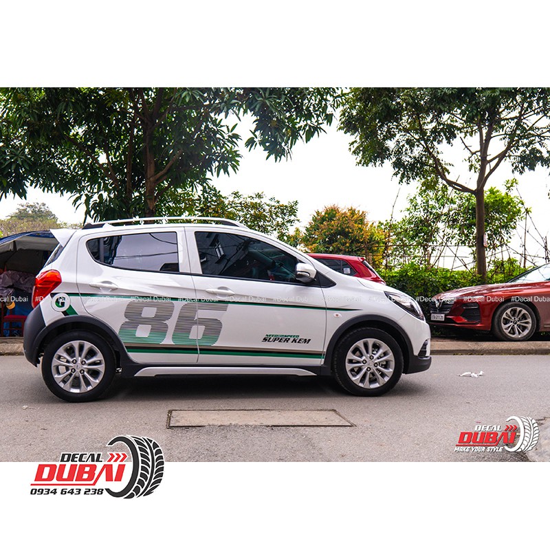 Tem Dán Sườn Xe Fadil Đẹp Số 86 - Đổi được số tùy ý - Decal Dubai