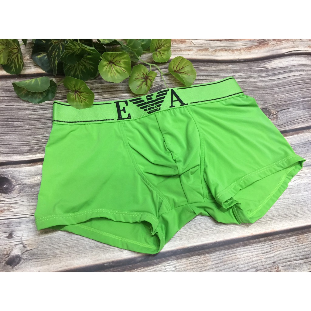 [free ship 50k + che tên đơn hàng] quần lót nam, quần lót boxer thun lạnh in chữ eva cao cấp thoáng mát