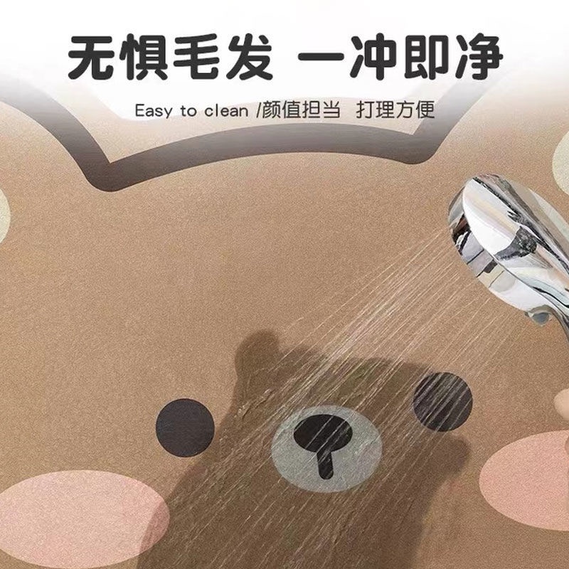 Thảm Lót Sàn Nhà Tắm Nhanh Khô Chống Trượt Hình Heo Thời Trang