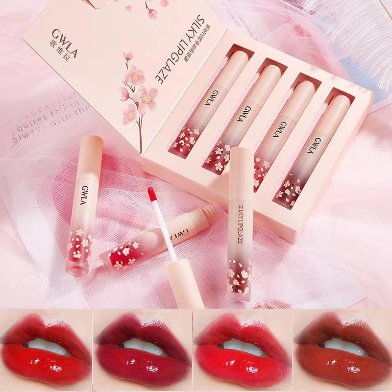 Set 4 Cây Son GWLA Silky Lipglaze