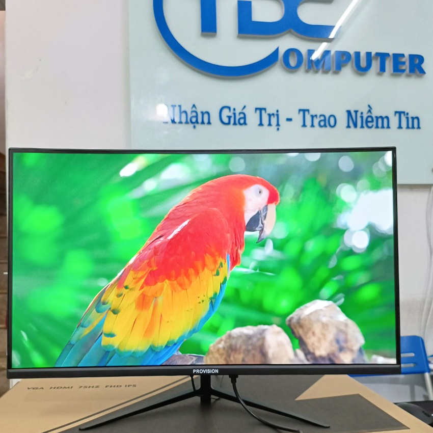 Màn hình máy tính Gaming KVISION 27 inch cong, 75Hz, Tấm nền IPS. Hàng new 100% chính hãng ,Bảo hành 24 tháng