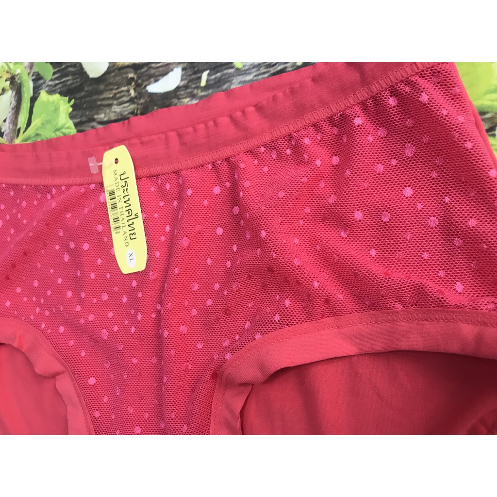 Quần cotton Big Size phối lưới chấm bi trước - siêu ưng | BigBuy360 - bigbuy360.vn