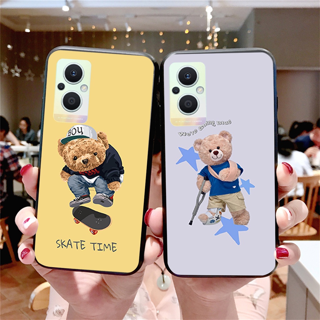 Ốp lưng Oppo Reno 7 5G - Reno 7z 5G ( Reno7 5G - Reno7 Z 5G) gấu cực đẹp siêu cute giá rẻ