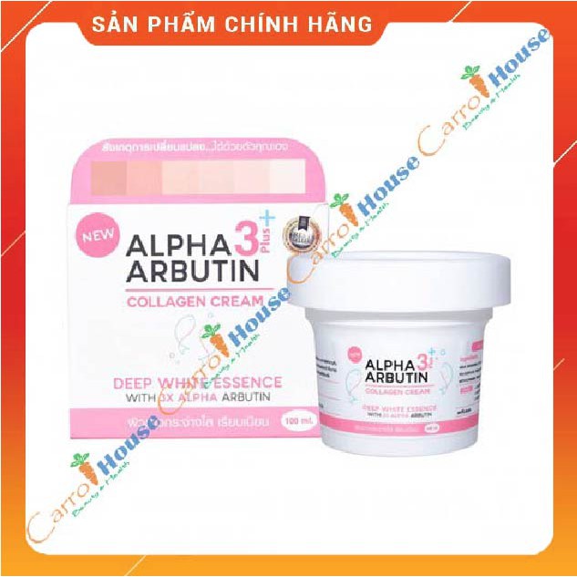 Hủ Kem body trắng da Alpha Arbutin Cream 3+ Plus 100ml Thái Lan