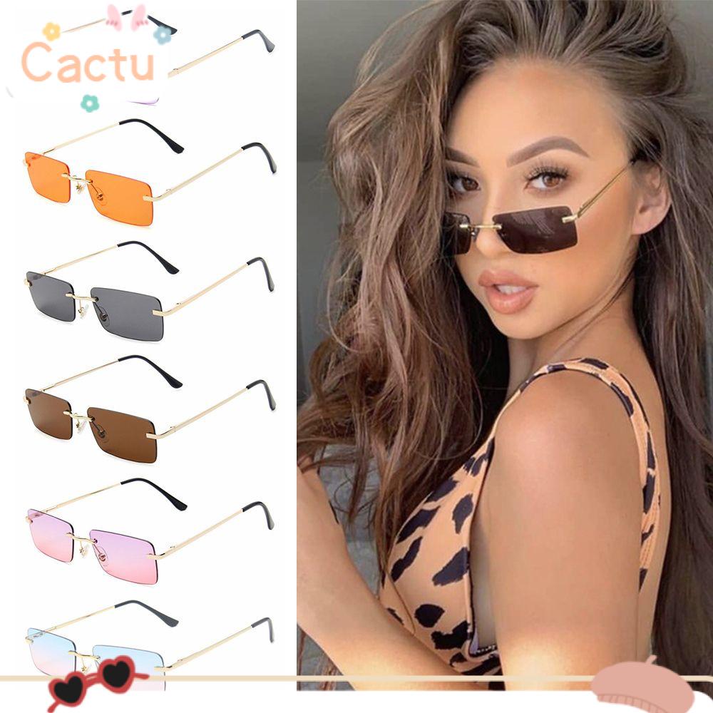 Kính Mát Hình Chữ Nhật Chống Tia UV400 Phong Cách Cổ Điển Sang Trọng Dành Cho Nữ