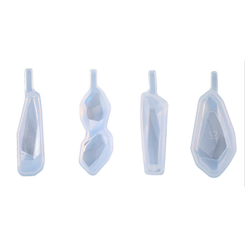 Bộ 4 Khuôn Silicone Làm Mặt Dây Chuyền / Bông Tai Handmade