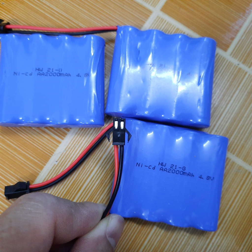 Pin sạc xe mô hình điều khiển từ xa 4.8v dung lượng 2000mah cổng nối SM