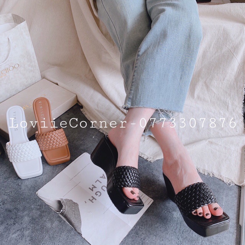 DÉP XUỒNG THỜI TRANG ULZZANG LOVIIECONRER - DÉP ĐẾ XUỒNG NỮ 7 PHÂN D200801 - D200207