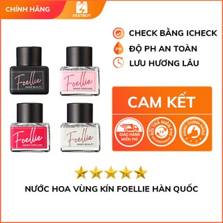 👌 BAO CHECK | Nước Hoa Vùng Kín Foellie (5ml) Cao Cấp Hàn Quốc - Lưu Hương Lâu - Quyến Rũ