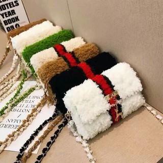 Túi Handmade Tự Đan Nguyên Set - Phụ Kiện Gồm Len Mịn, Cancas cắt sẵn, Dây Xích Chắc Chắn