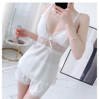 Qq 7859 lụa cao cấp set quần sọt áo 2 dây