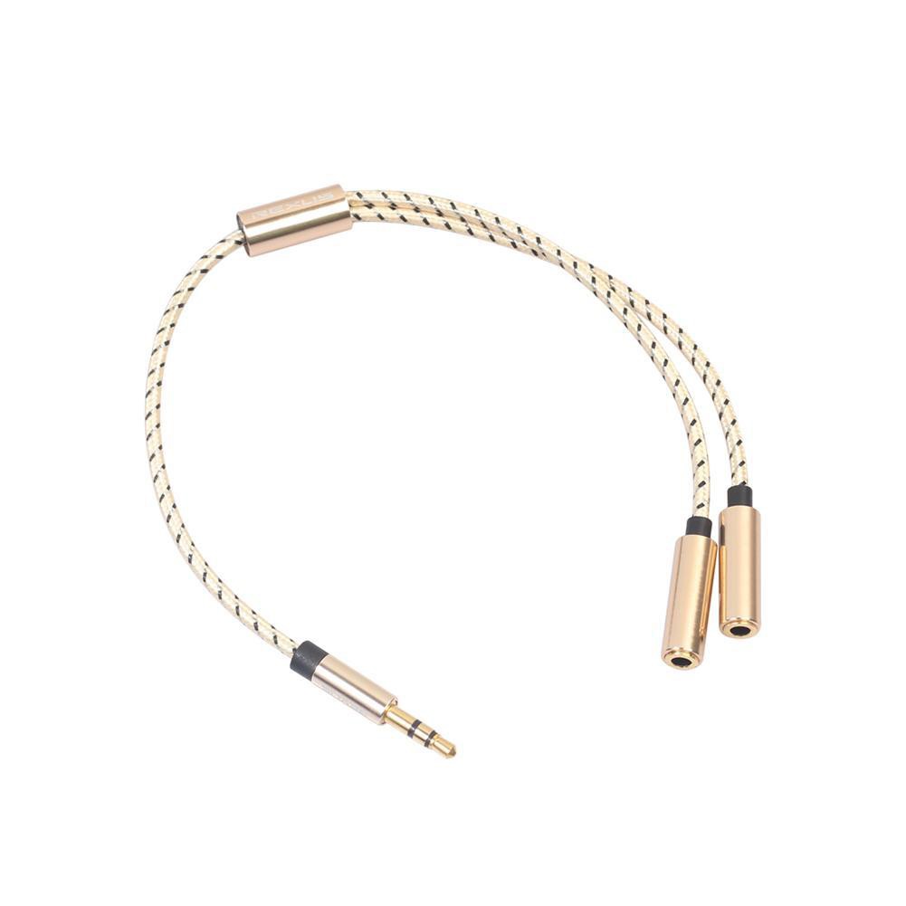 Cáp Chuyển Đổi Âm Thanh 3.5mm Đầu Đực Sang 2 Đầu Cái