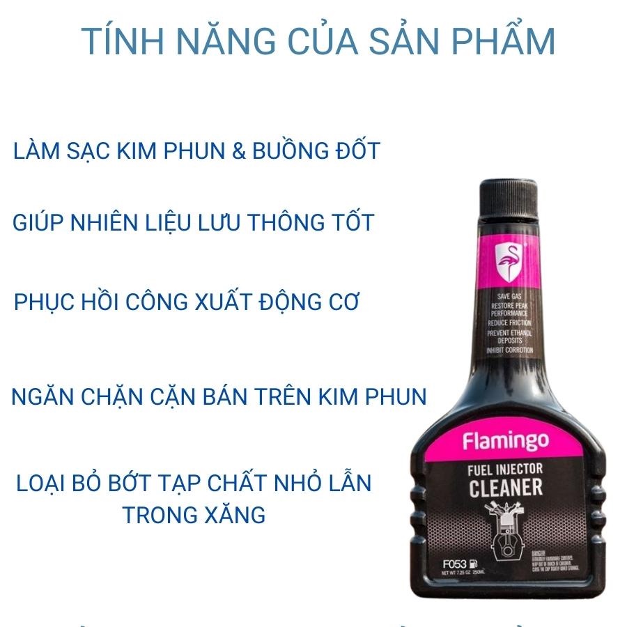 Phụ gia dầu Diesel Ô tô Flamingo vệ sinh làm sạch kim phun buồng đốt cải thiện hiệu suất động cơ Mitauto