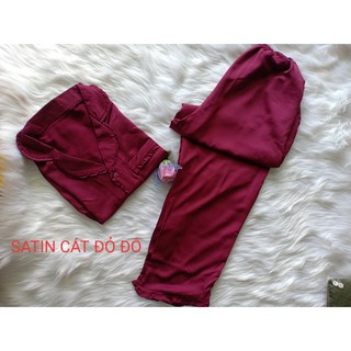 Đồ bộ ngủ mặc nhà Satin lụa cao cấp