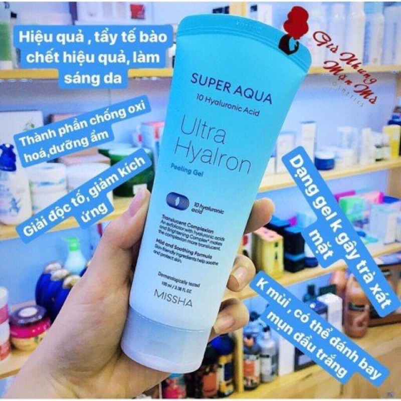 Tẩy da chết Missha Super Aqua 100ml mẫu mới chính hãng Hàn Quốc