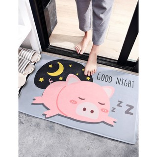 Thảm nhung bông HEO HỒNG TM514