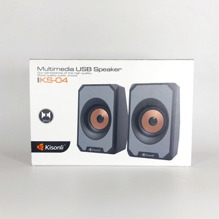 Loa vi tính 2.0 Kisonli KS-04 nhỏ gọn (Màu ngẫu nhiên)