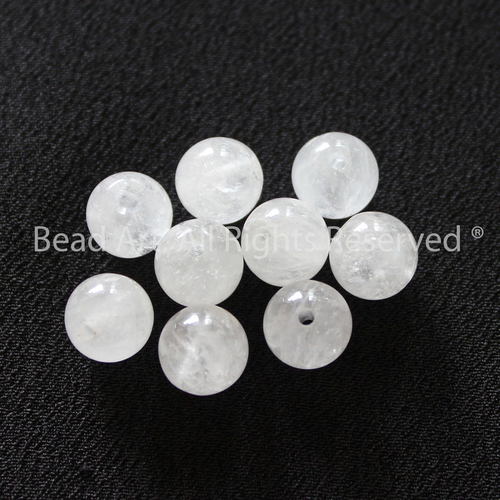 T.A Trắng  Tự Nhiên ~6MM  Phối Vòng Tay, Chuỗi Hạt, Trang Sức S42