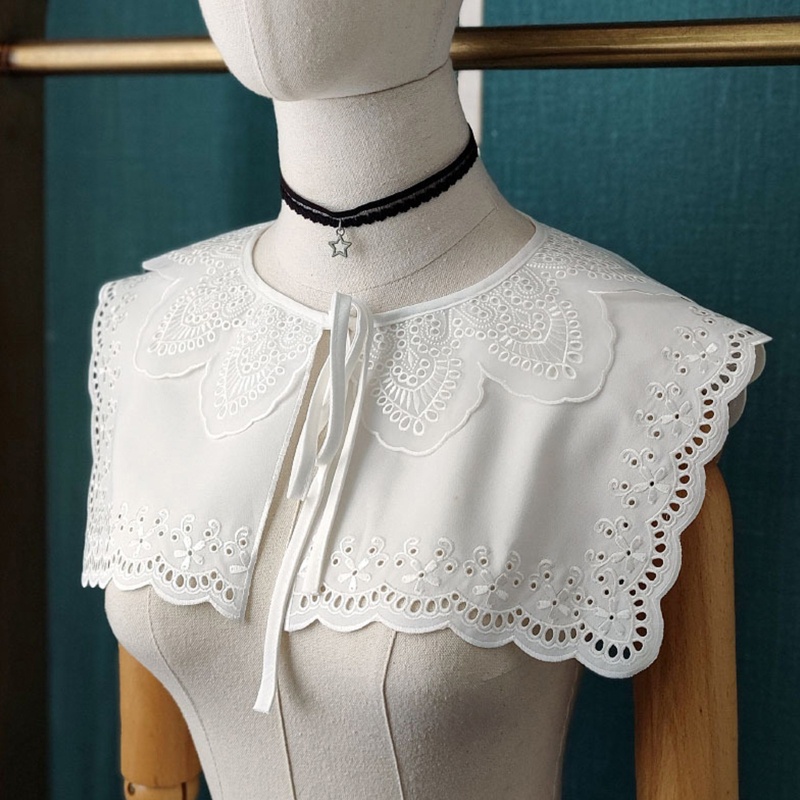 Khăn choàng cổ hai lớp hình chữ nhật thêu hoa thanh lịch dành cho nữ