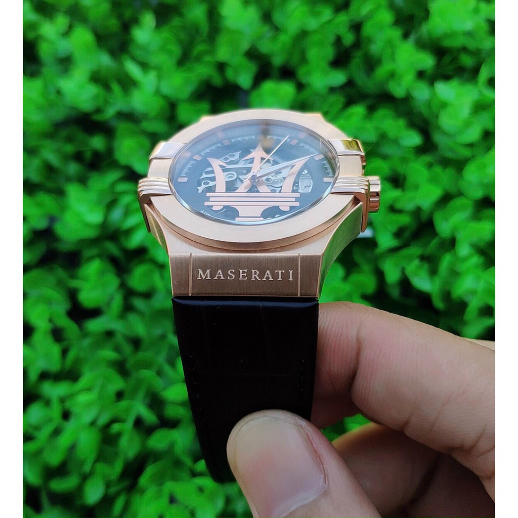 [M.aserati A.utomatic] Đồng Hồ Cơ Phiên Bản Gold, Máy M.iyota Nhật, Bảo Hành Máy 1 Năm, Size 42mm Sang Trọng