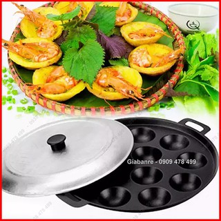 Khuôn Chống Dính Bánh Khọt Bánh Căn 10-12 Lỗ Chống Dính - 6234