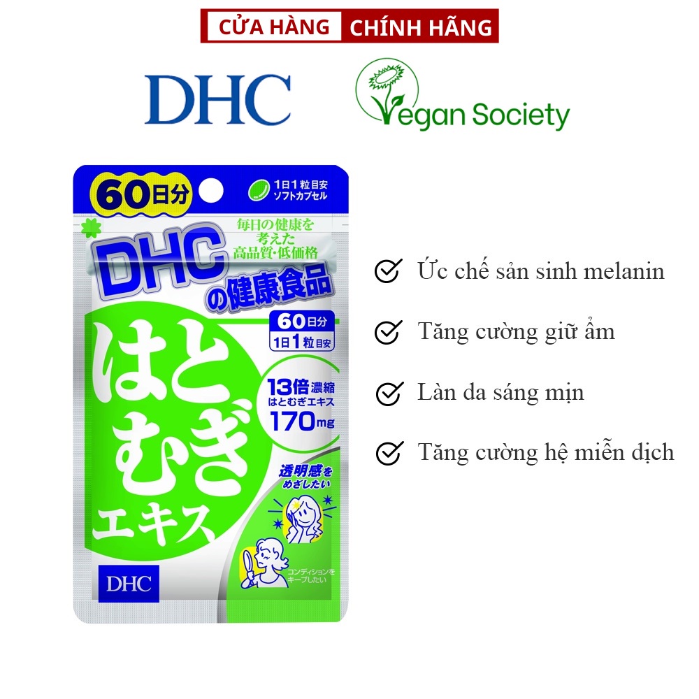 Viên uống Trắng da DHC Nhật Bản Adlay Extract 30 Ngày (30 viên)