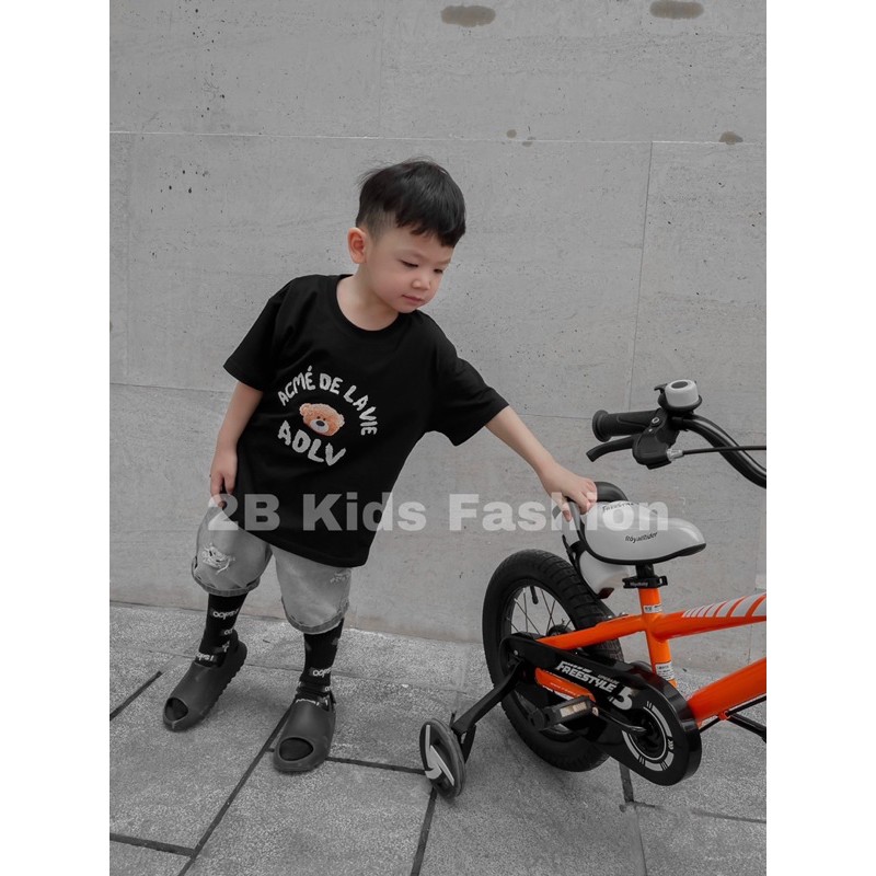 Áo thun A.D.LV TEDDY BEAR cho bé chất liệu cotton cao cấp thoáng mát 2BKidFashion
