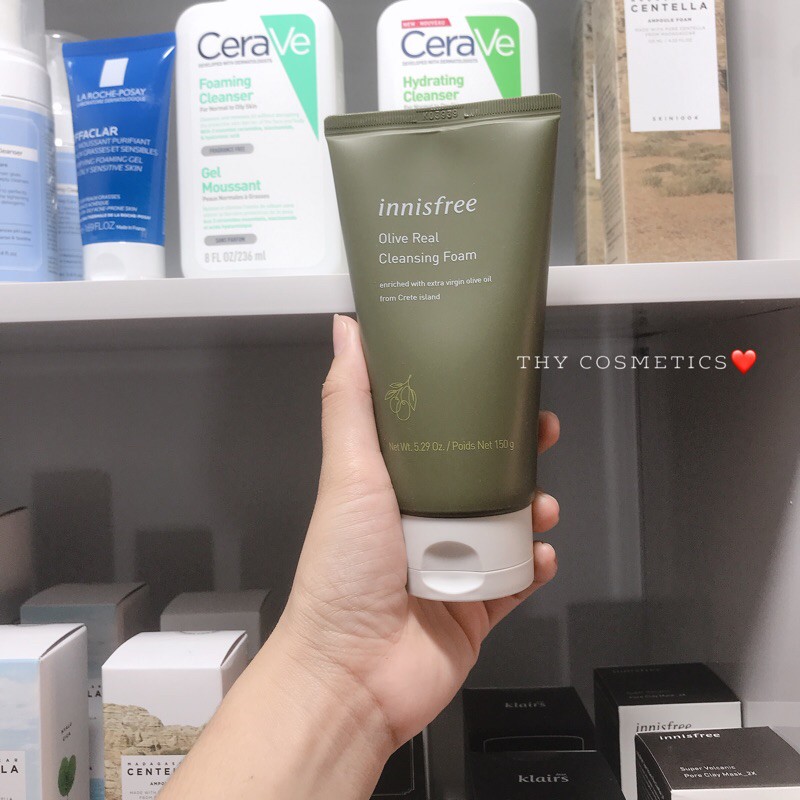 SỮA RỬA MẶT DƯỠNG ẨM CHUYÊN SÂU 𝐈𝐍𝐍𝐈𝐒𝐅𝐑𝐄𝐄 OLIVE REAL CLEANSING FOAM