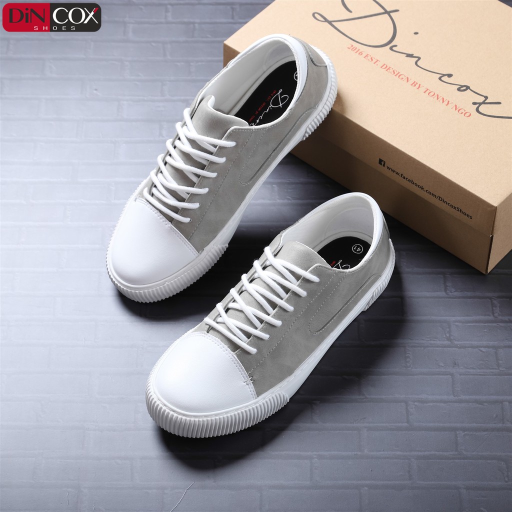 [COX] Giày Nữ/Nam Sneakers Dincox D07 GREY-WHITE CHÍNH HÃNG