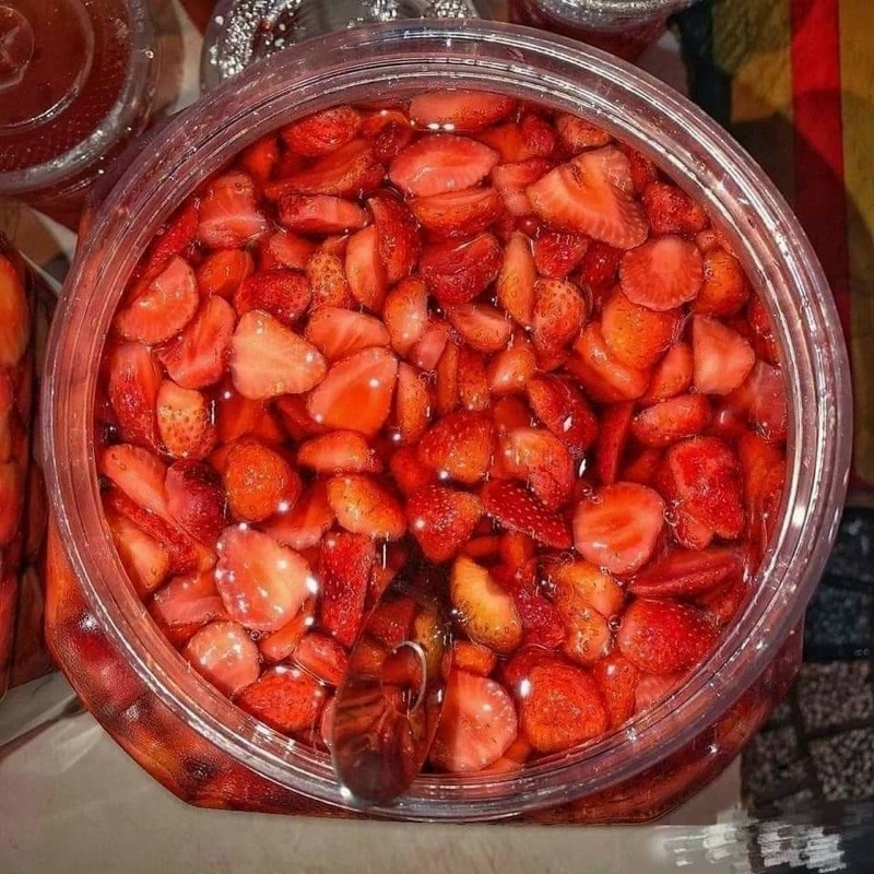 Trà dâu tây nhà làm bao ngon - 1lít [FREE SHIP] TỪ ĐƠN 50K, [Loại Đặc Biệt] Hàng ngon nhà làm