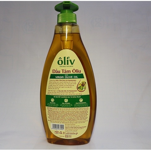 Gói 02 SP Dầu Tắm Ôliv Virgin Olive Oil Tăng Cường Sức Mạnh Dưỡng Ẩm 650Ml