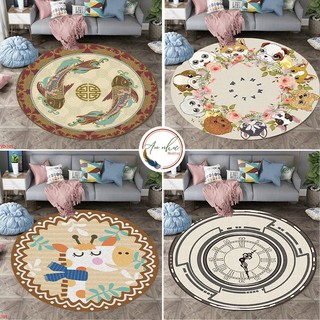 Thảm tròn bali 💖1mx1m💖 thảm bali tròn, miếng trải sàn An Như