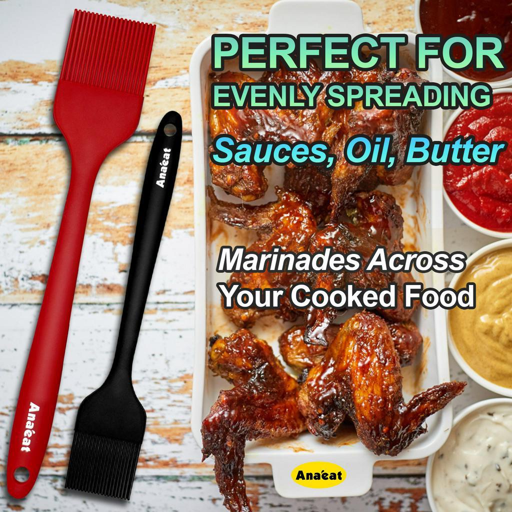 Set 3 Cọ Phết Dầu/Bơ ANAEAT Nướng BBQ Làm Bằng Silicon Chịu Nhiệt