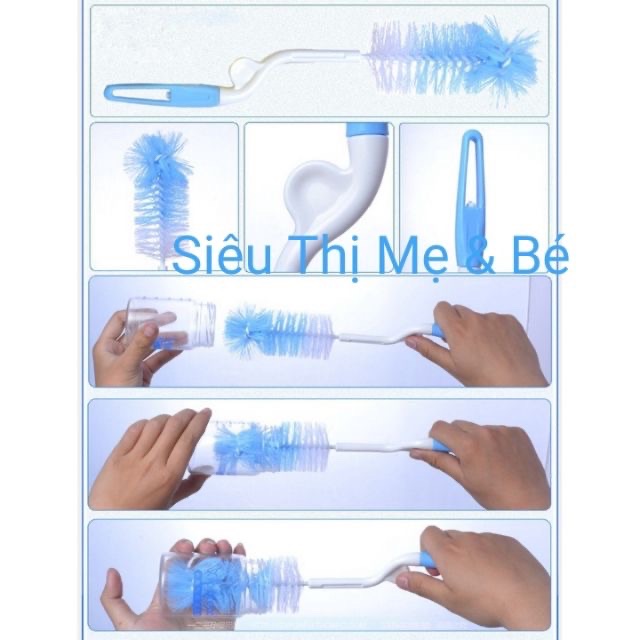 Bộ cọ rửa bình sữa 4 chi tiết sơ sinh