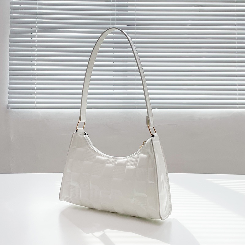 Túi Đeo Vai Màu Trơn Họa Tiết Ca Rô Phong Cách retro Thời Trang Mùa Xuân 2022