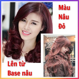 "THUỐC NHUỘM TÓC MÀU NÂU ĐỎ-Thuốc nhuộm tóc LAVOX 3D Nano Collagen siêu dưỡng+tặng kèm oxy trợ nhuộm"