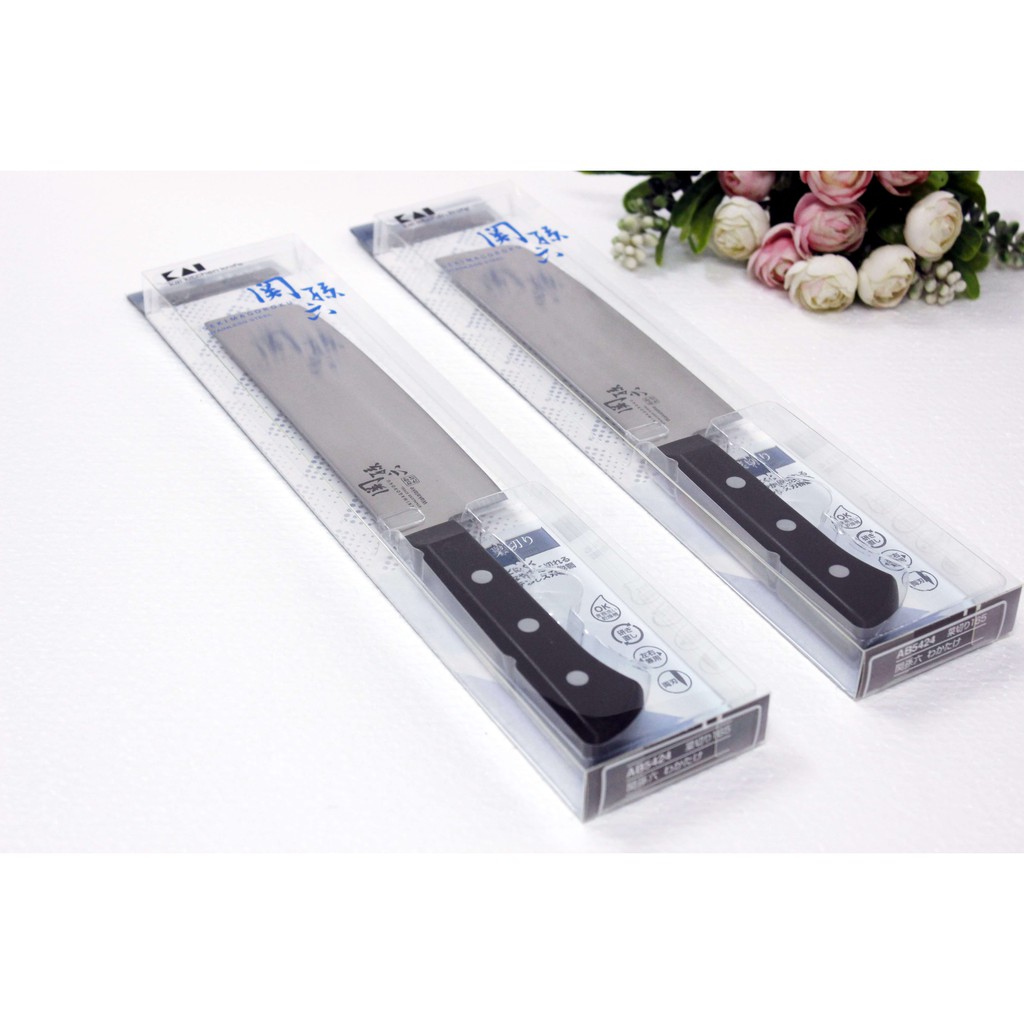 Dao bếp đầu vuông Wakatake KAI Nhật 16.5cm