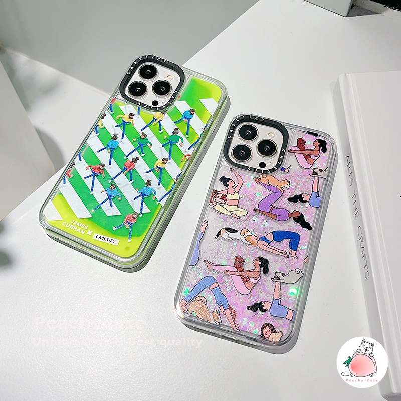 Ốp Điện Thoại Cứng Họa Tiết Ngựa Vằn Phối Cát Lún Dạ Quang Cho iPhone 13 12 11 Pro Max Xr Xs Xsmax X 12pro