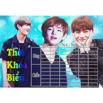 THỜI KHÓA BIỂU KPOP (EXO - BTS - WANNA ONE - BLACKPINK - TWICE - TFBOYS)