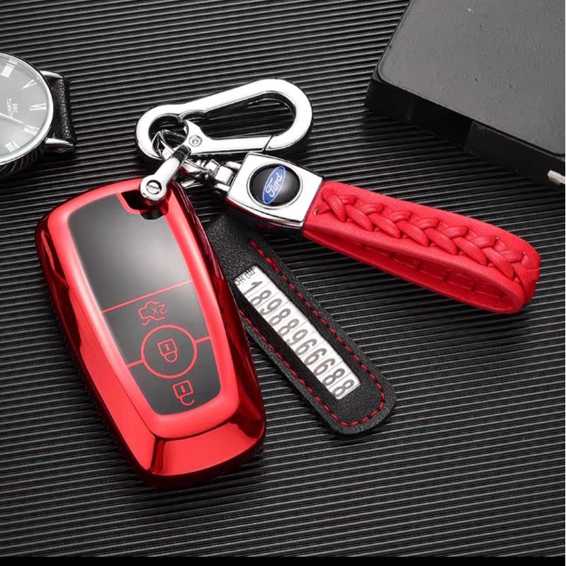 Ốp chìa khoá Ford EVEREST RANGER ECOSPORT đời 2018-2022 chìa thông minh smartkey