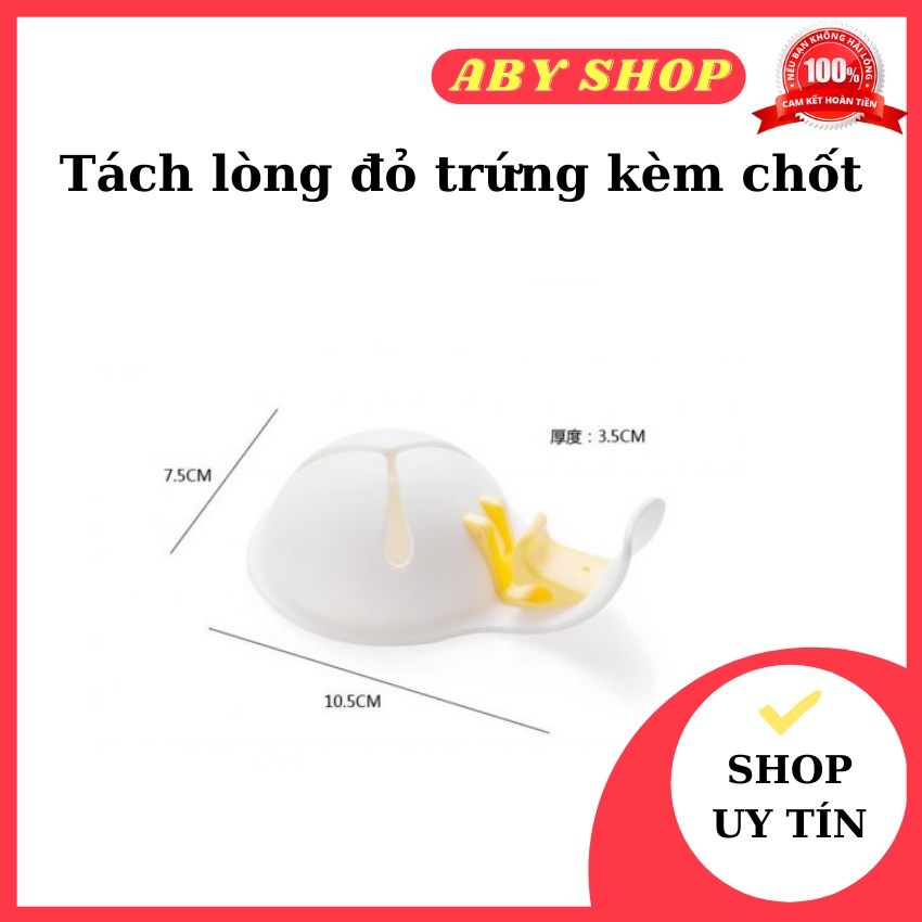 Tách trứng kèm chốt ⚡ HÀNG CAO CẤP ⚡ phụ kiện lọc trứng dễ dàng tách lòng đỏ và lòng trắng trứng một cách nhanh chóng